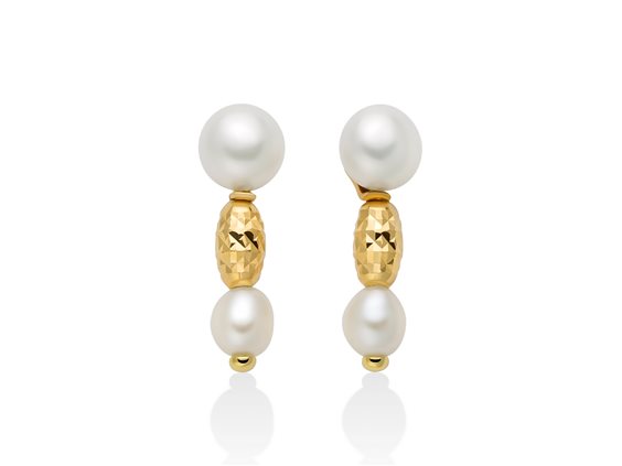 Orecchini Miluna Donna Pepite di perle in Argento Perla PER2794G - PER2794G